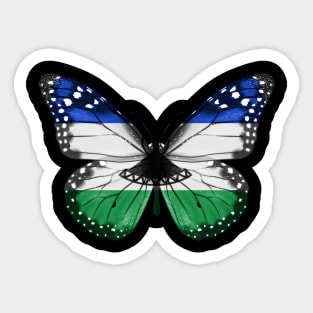 Basotho Flag  Butterfly - Gift for Basotho From Lesotho Sticker